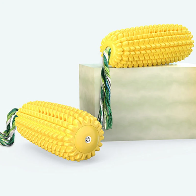 Squeaky TPR Corn Dental Chew Toy 6