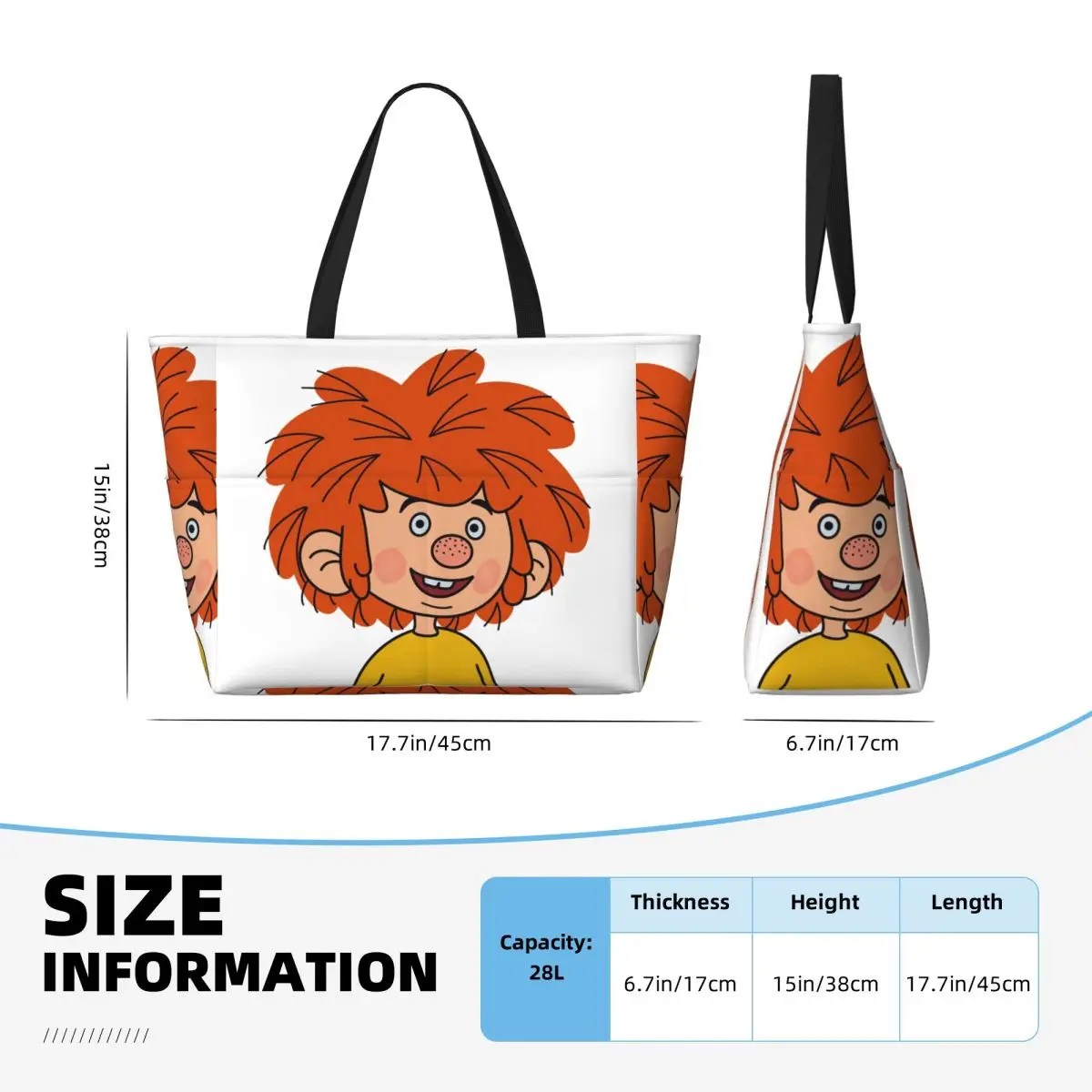 Pumuckl Beach Tote Bag Deporte Gimnasio Yoga Duffle Bolso grande Bolsa de viaje para mujer Bolsa de fitness
