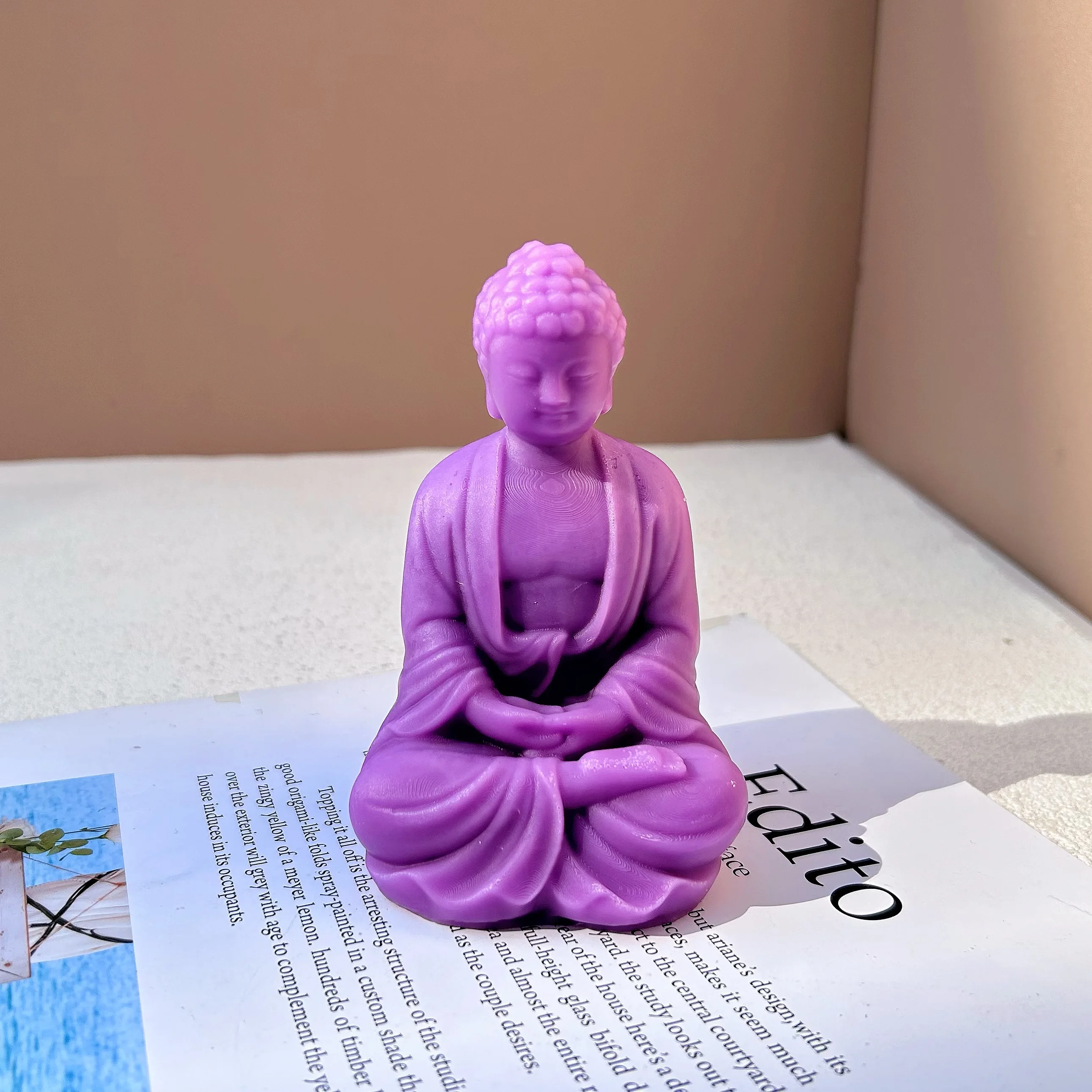 2023 New Buddha Statue Candle Silicone Mold 3D Buddha Statue Gypsum Cement Resin Silicone Mold DIY Buddhist Decoration Crafts