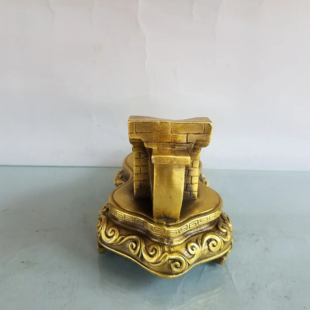 Vintage Brass Stairway Sculpture - Traditional Step-by-Step Ascension Ornament, Home & Office Desk Decor & Collectible ﻿