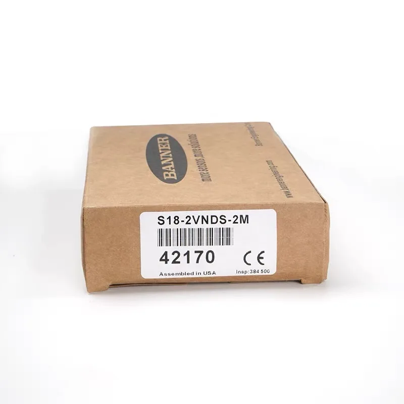 BANNER Photoelectric Switch S18-2VPFF50-2M S18-2VPFF75-2M S18-2VPFF100-2M S18-2VPFF150-2M S18-2VPFF200-2M S18-2VNFF50