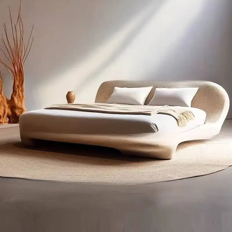 Support Lumbar Decoration Bed Grounded Vintage Wood Solid Double Bed Bedroom Bases Double Household Letto A Castello Furniture