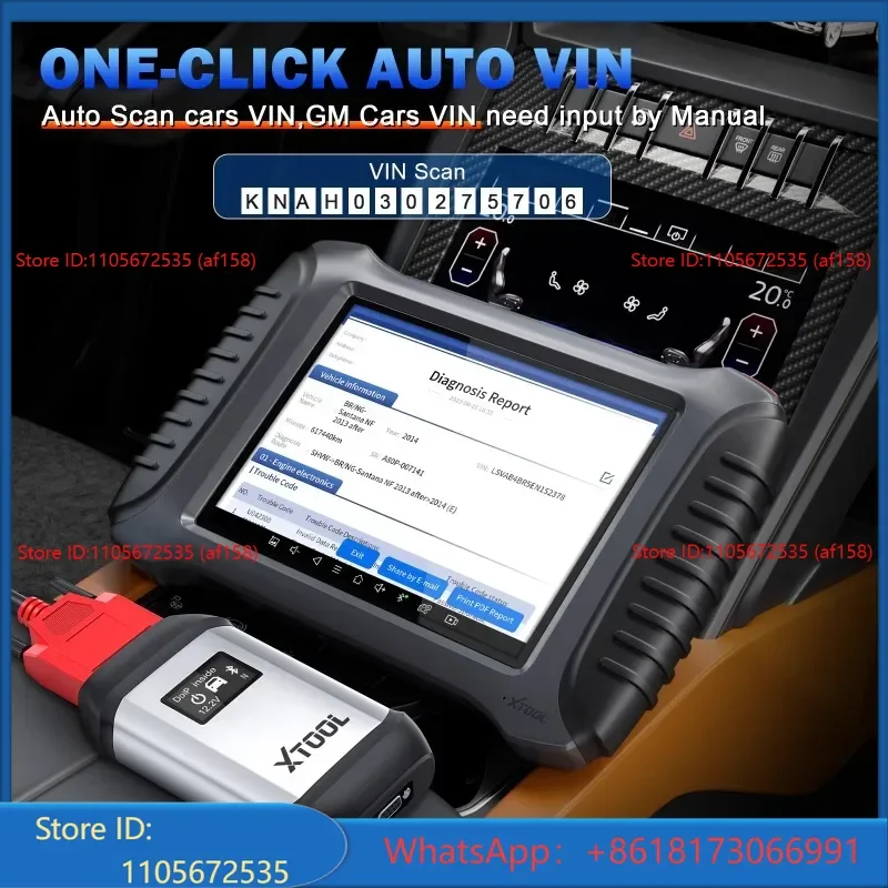 Fault diagnosis of car detector A80pro English version overseas version key matching programming