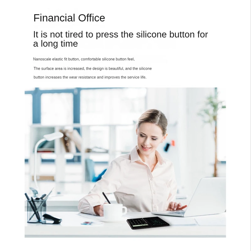 Multifunctional Solar Calculator Board With Writing Board For School Calculator Students' Financial Office