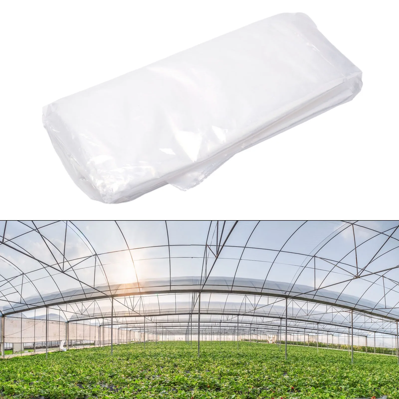 Clear Greenhouse Film Plastic Small Arch Shed Transparent Film PE Hot House Cover Dustproof For For Grow Tent Room Garden Plant