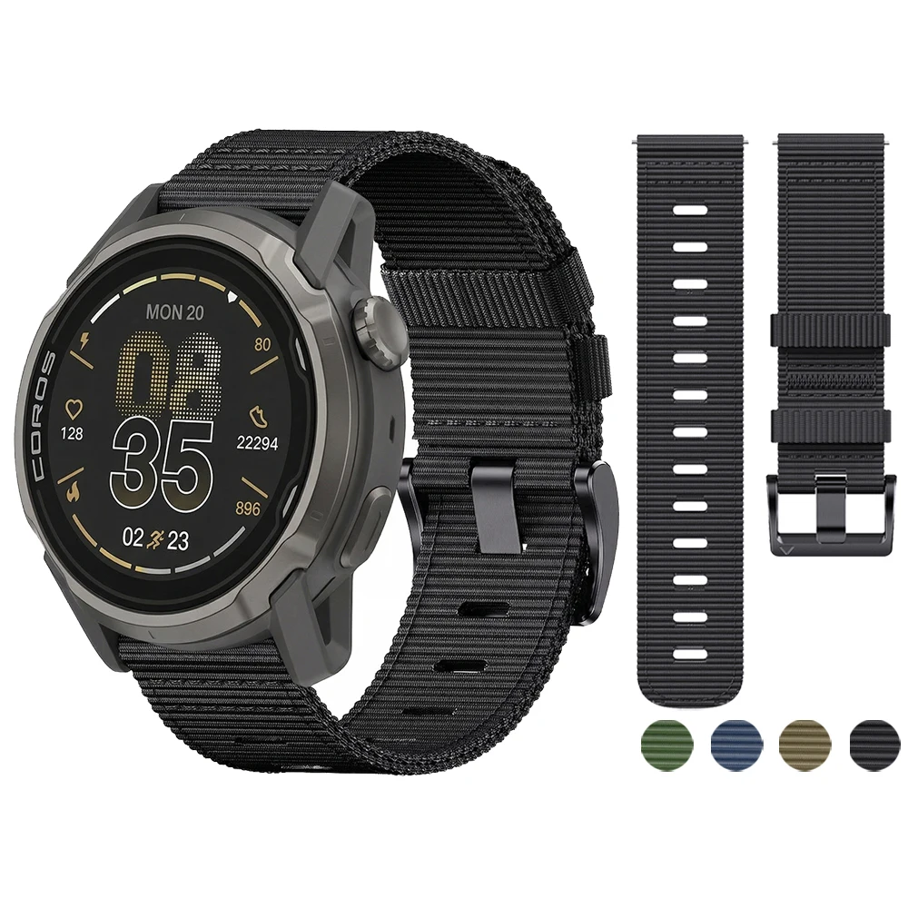 22mm gewebtes Nylon-Armband für COROS APEX 4 42mm Sportarmband für COROS PACE Pro / 4 3 2 Uhrenarmband Zubehör