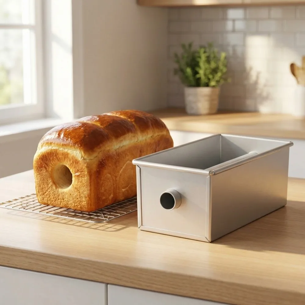Bakeware Center Tube Toast Bread Mold Hollow DIY Sandwich Bread Box Sandwich Tunnel Long Bread Loaf Pan Dessert Making