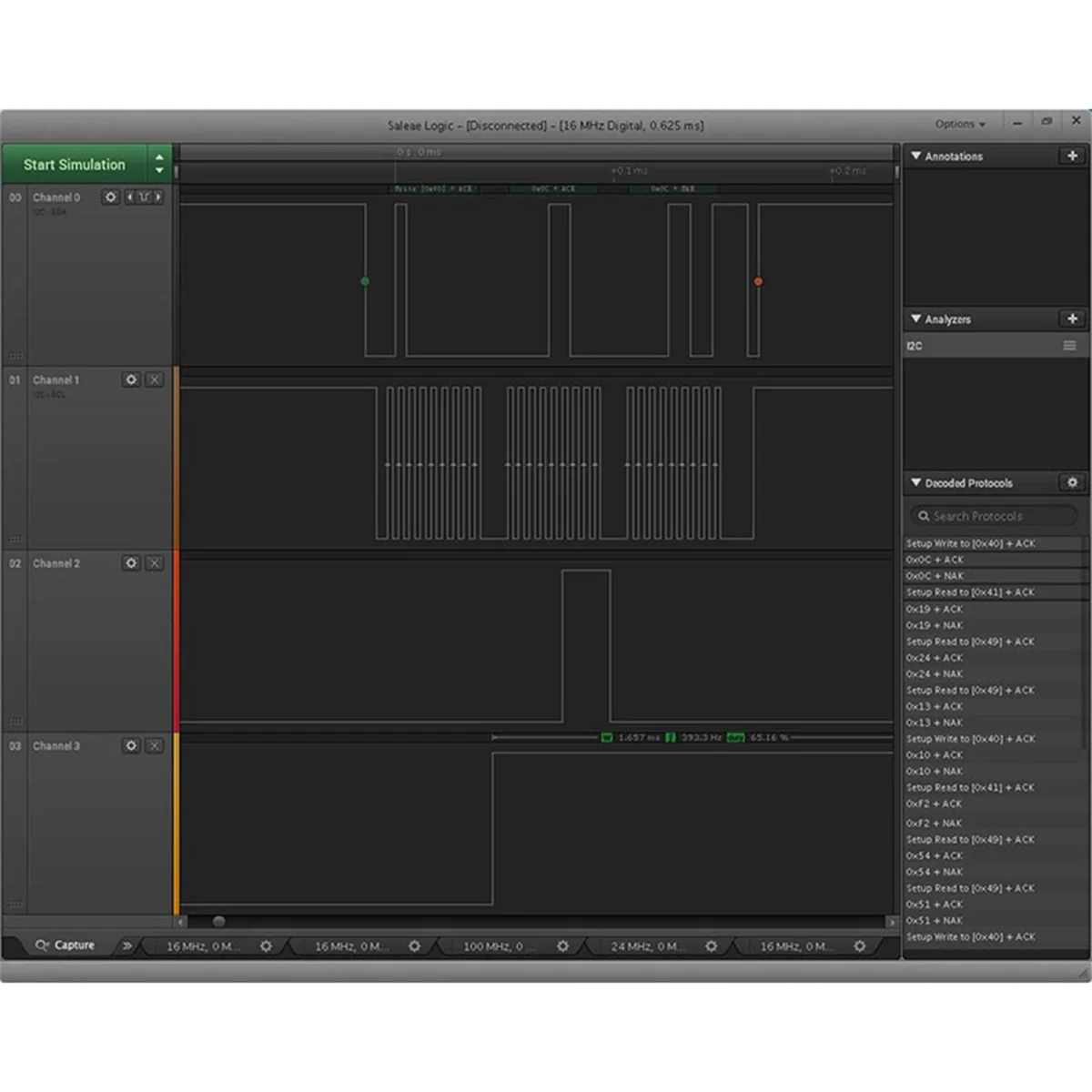 Logic Usb Logic Analyzer Multi System for Official Version Sample Rate 100M 16 Channels Instruments