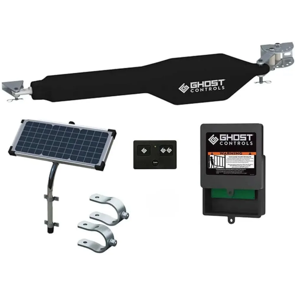 eavy-Duty Solar Automatic Gate Opener Kit for Driveway Swing Gates with Long-Range Solar Gate Opener Remote - Model TSS1XP