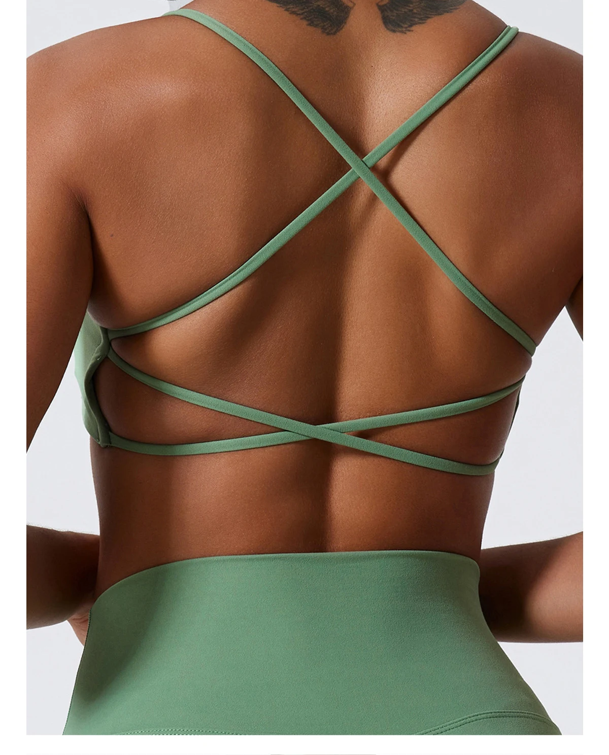 Hearuisavy Sommer Damen Sport-BH Unterwäsche Sportbekleidung Gym-Top Yoga-Kleidung Atmungsaktiv Schnelltrocknend Lauf-Pilates-Fitness-Top – Detail 13