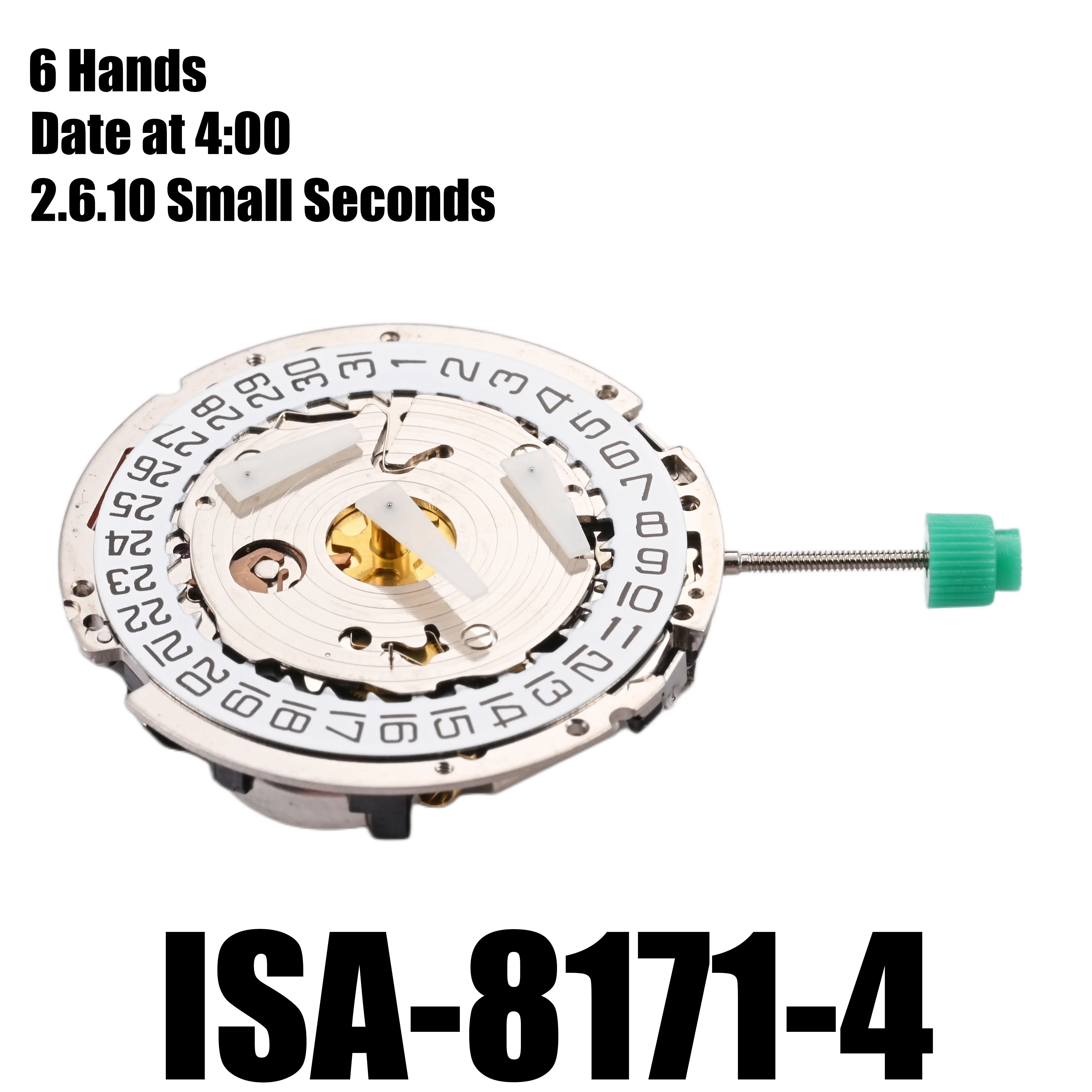 8171 Movement Isa 8171-4 Movement ของแท้ QUARTZ Caliber สี่นาฬิกาอเนกประสงค์6มือ2.6.10วินาทีเล็กๆ