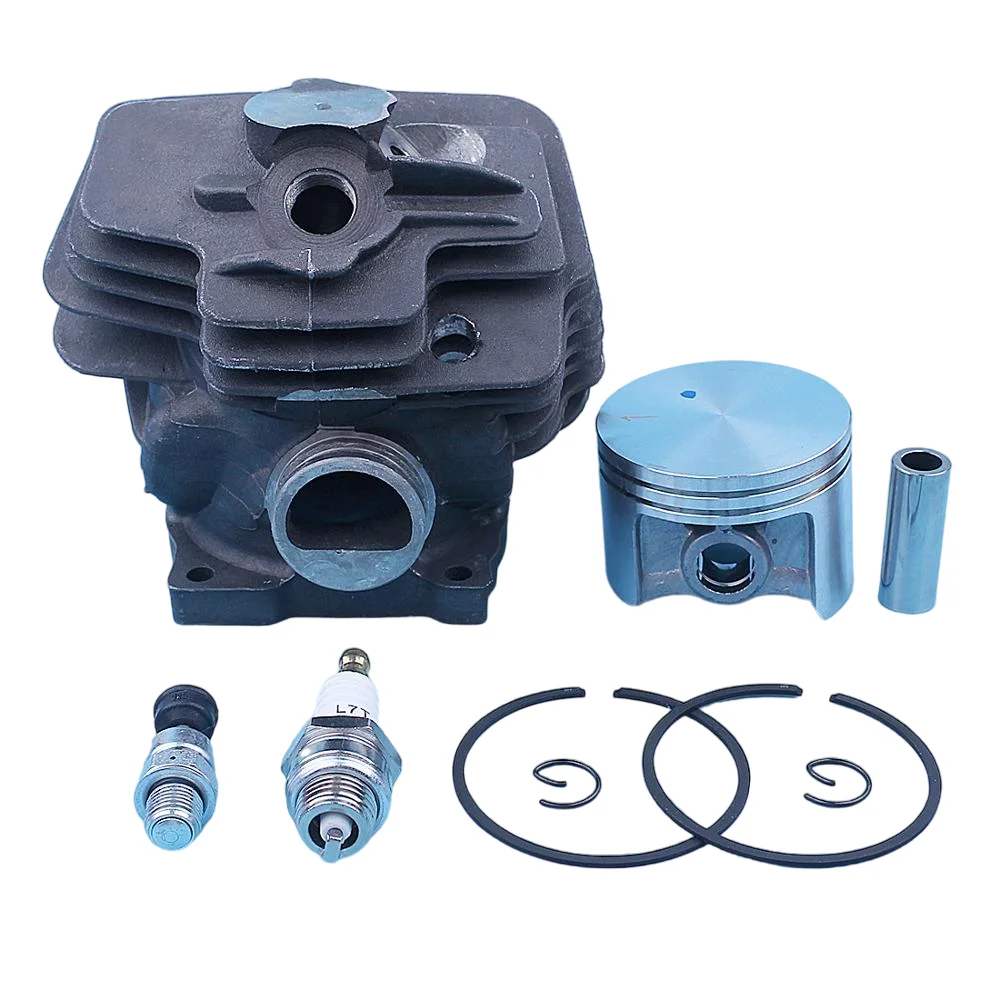 52mm Cylinder Piston Top End Engine Kit For Stihl MS382 MS382C MS 382 Chainsaw Spark Plug Decompression Valve Replacement Part