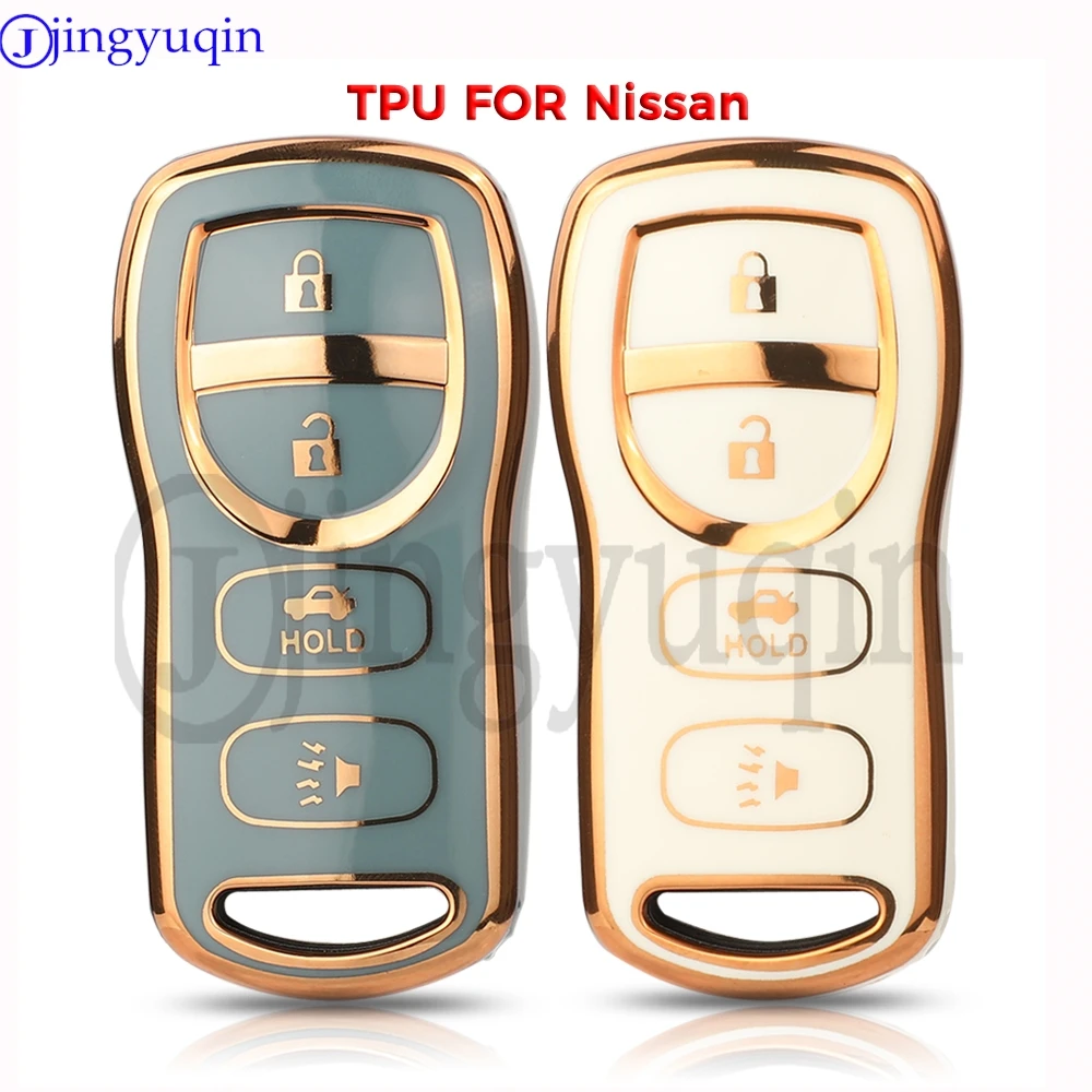 jingyuqin TPU Car Key Case Cover For Nissan Tiida Sentra X-trail T30 Altima Frontier Armada Maxima Infiniti QX56 JA60 FX35 FX 35