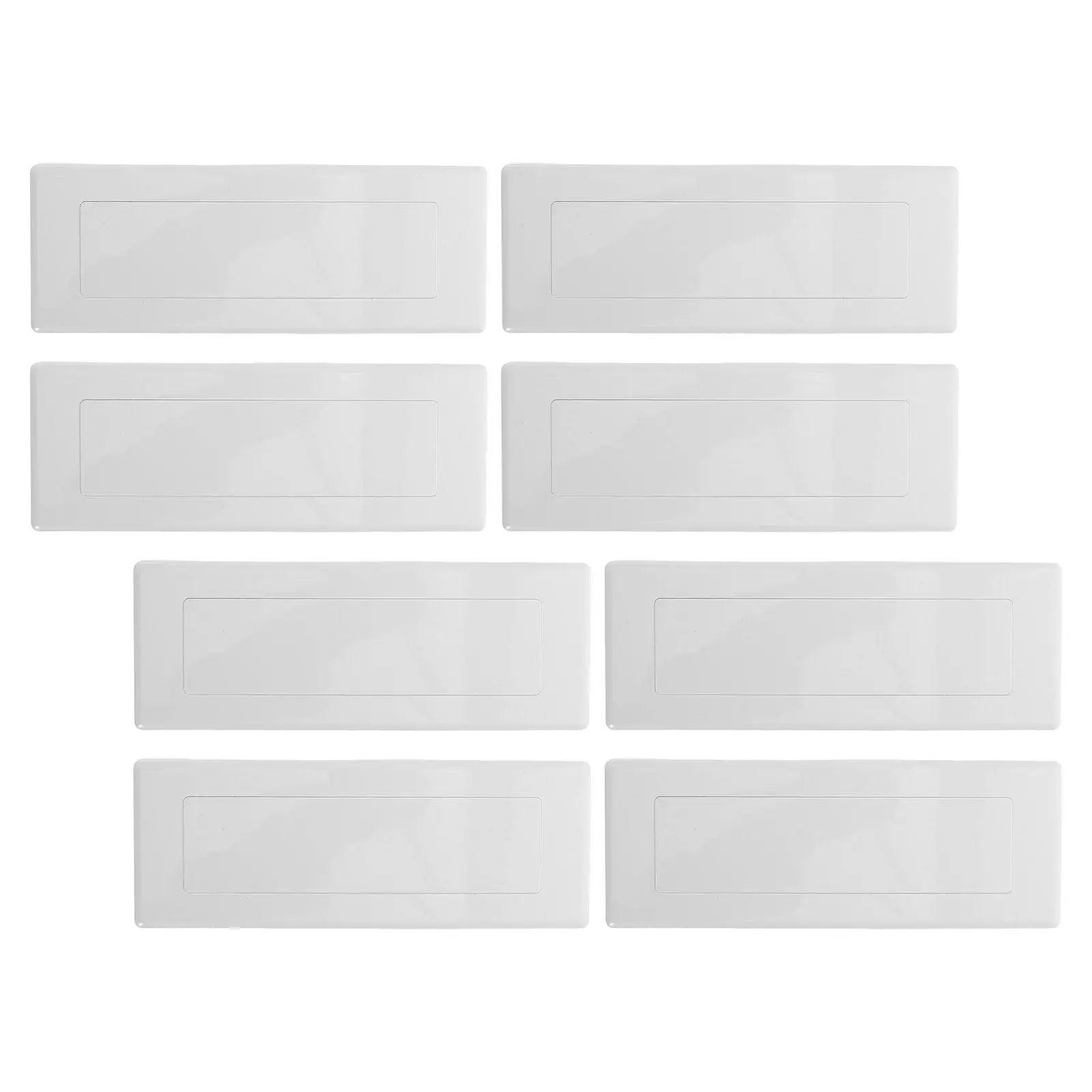 8Pcs Blank Outlet Cover Plate Plastic Wall Plate for Junction Boxes Conceals Wiring Easy Install Decorative