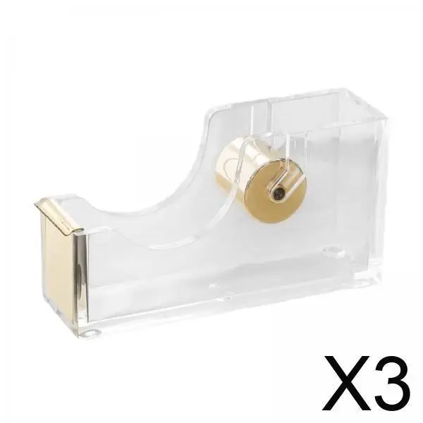 

3xTape Dispenser Прозрачный акриловый органайзер для образовательного использования