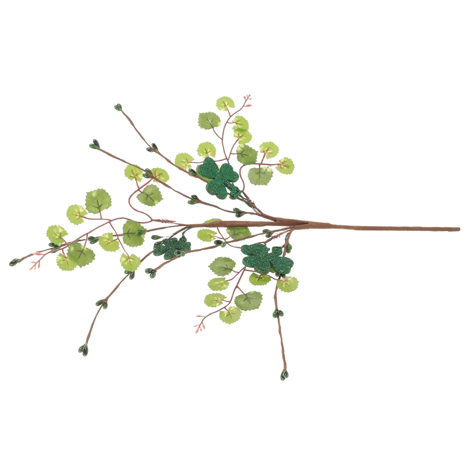 

Simulated Clover Artificial Greenery Stem Decorative Plants Plastic Grass Leaves Patrick Day Festive Atmosphere