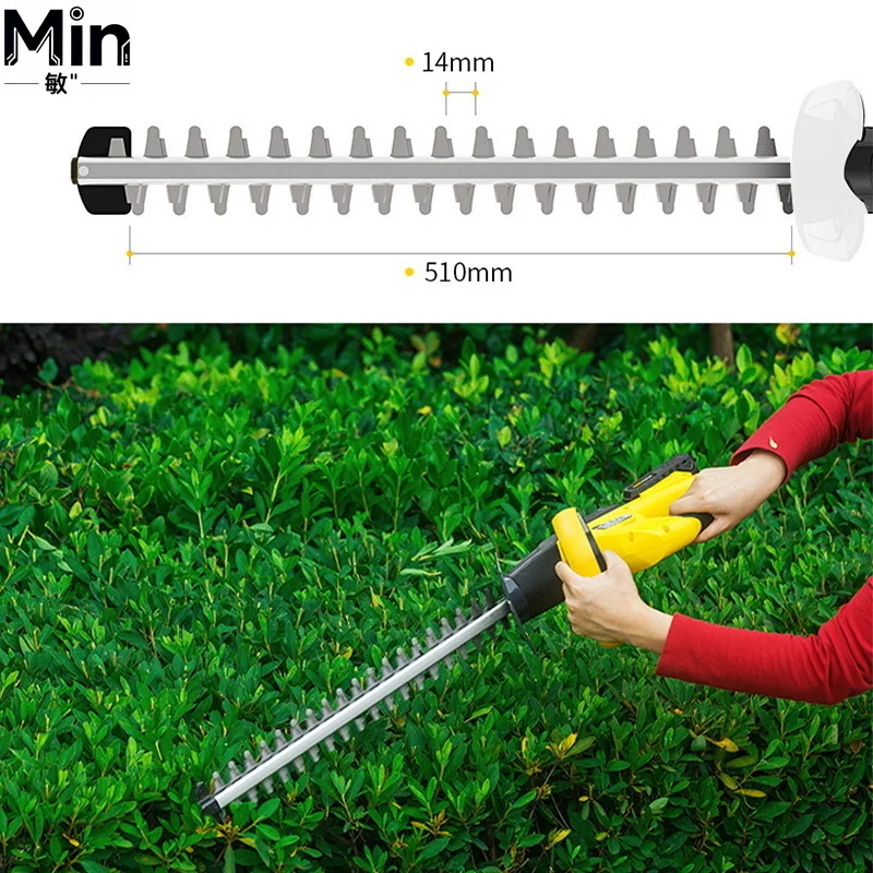 20V High Quality Cordless Powered Hedge Trimmer Portable Garden Bush Trimming Tool