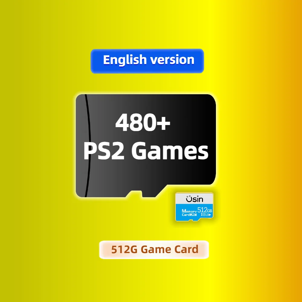 Game Card For Anbernic RG505 RG406H Retro Classic Games PS2 PSP Android Handheld Gaming Console Gaming Memory TF SDH-Speed 512G