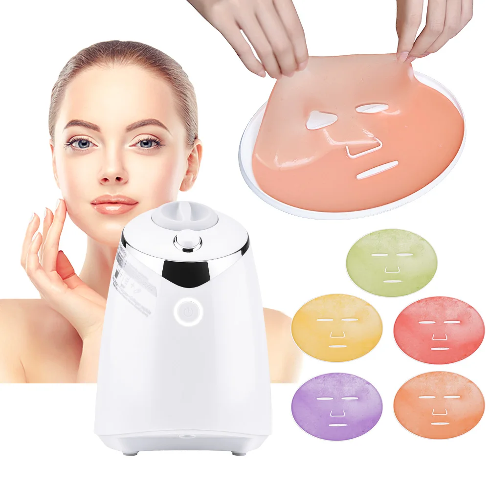 DIY Face Mask Machine Automatic Fruit Facial Mask Maker Natural Vegetable Mask With Collagen Pill English Voice Face Skin Care