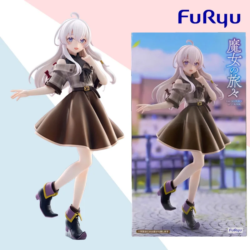 FuRyu Trio-Try-iT Figure The Journey Of Elaina Brown dress ver. Anime Doll Collectible Model Toy Ornament Gift