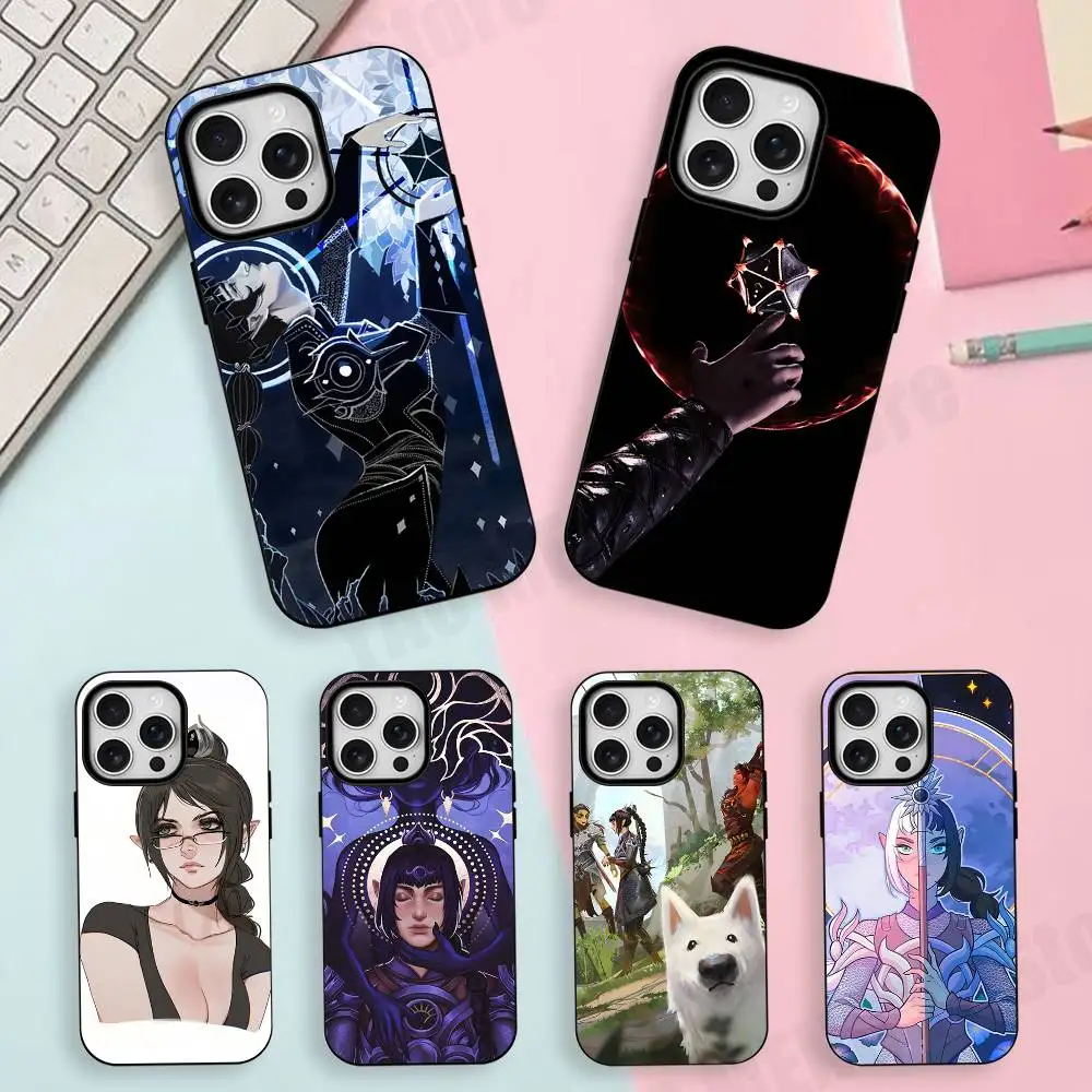 Cartoon S-Shadowheart BG3 Silicone Soft Case For iPhone 18 17 16 15 14 13 12 11 Pro Max For Magnetic Shell Frosted Cover