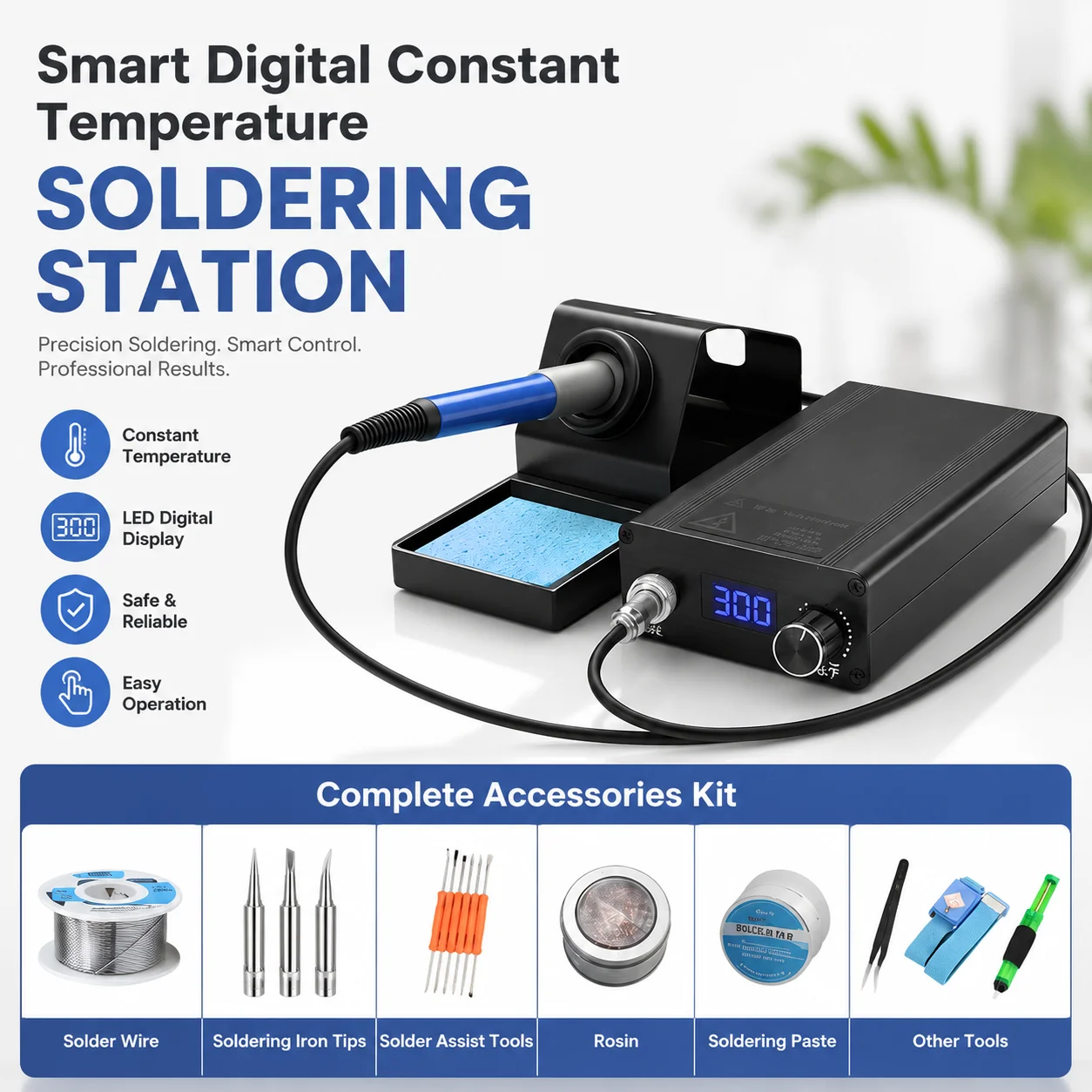 T12A And cooled high-power industrial-grade electronics repair welding speed thermoelectric iron soldering station