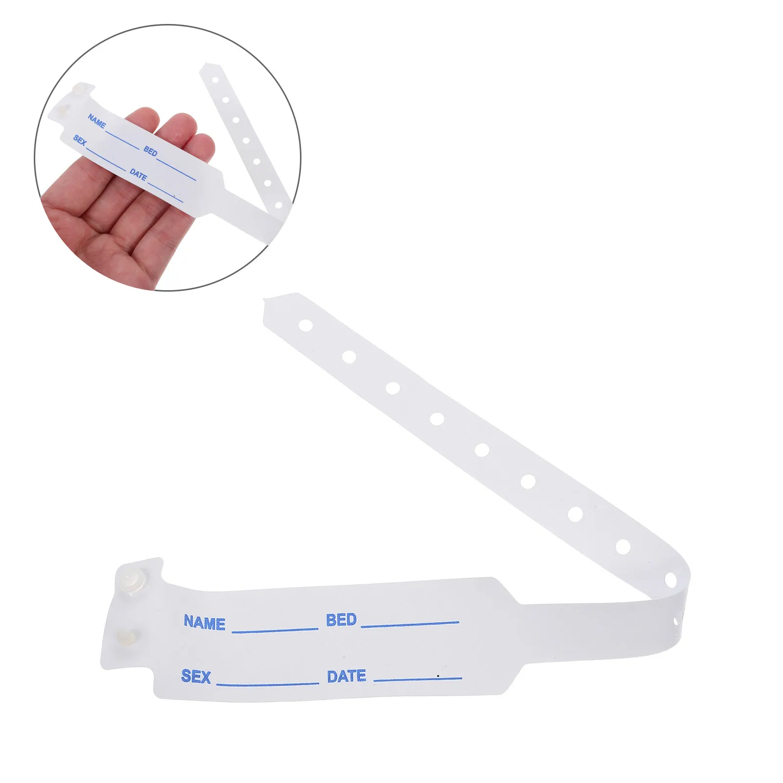 100pcs-id-wristbands-hospital-patient-identification-bands-waterproof-pvc-disposable-wristband-for-nursing-admission