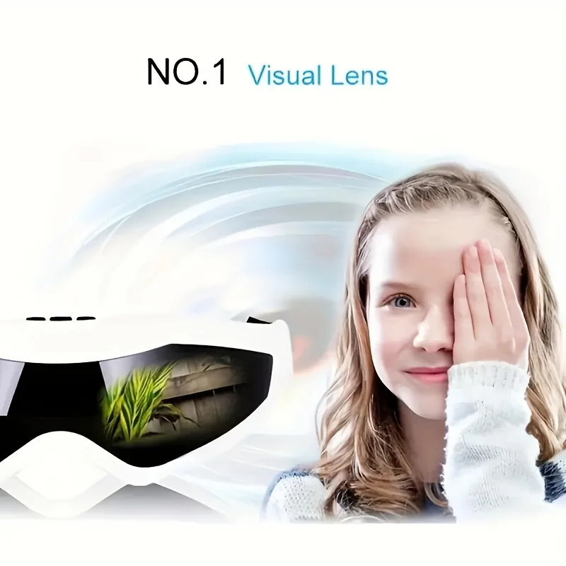 Alat Pijat Mata Elektrik Pintar: Akupunktur Simulasi dengan 3 Mode, Portabel untuk Lingkaran Hitam/Bengkak, Hadiah Ideal untuk Kantor/Perjalanan