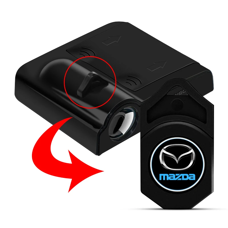 New 1/2pcs LED Car Door Welcome Light Car Logo Projector Lights For Mazda 2 3 5 6 M5 Ms CX-4 CX-5 CX6 M3 M6 MX3 MX5 Accessories