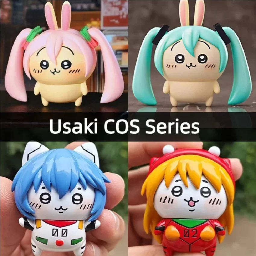 5 سنتيمتر لعبة من الكارتون Uschi تأثيري هاتسون ميكو Ayanami Asuka دمية صغيرة لطيف أنيمي الشكل GK نموذج الإبداعية الديكور مهرجان هدية