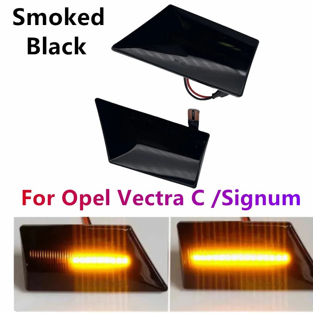 

2 шт. для Opel Vectra C Signum 2002-2008 освещение крыльев мигалка индикаторная лампа светодиодный динамический боковой габаритный указатель поворота лампа