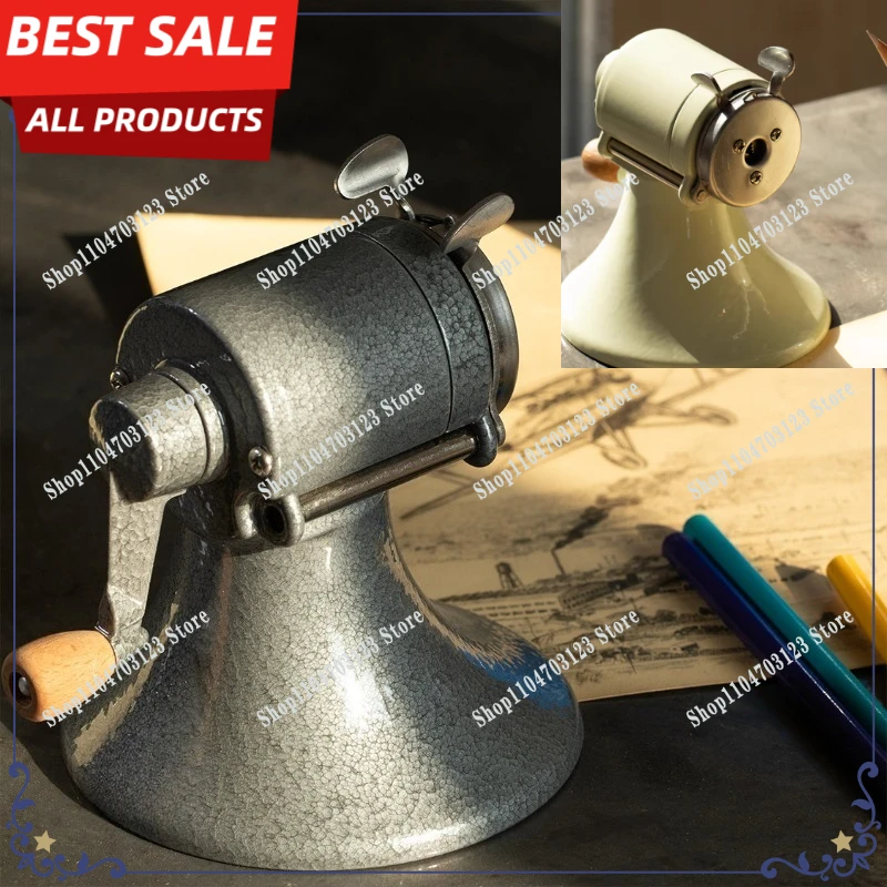 

Hot-selling, all-metal pencil sharpener, hand-cranked pencil reel, American retro simplicity