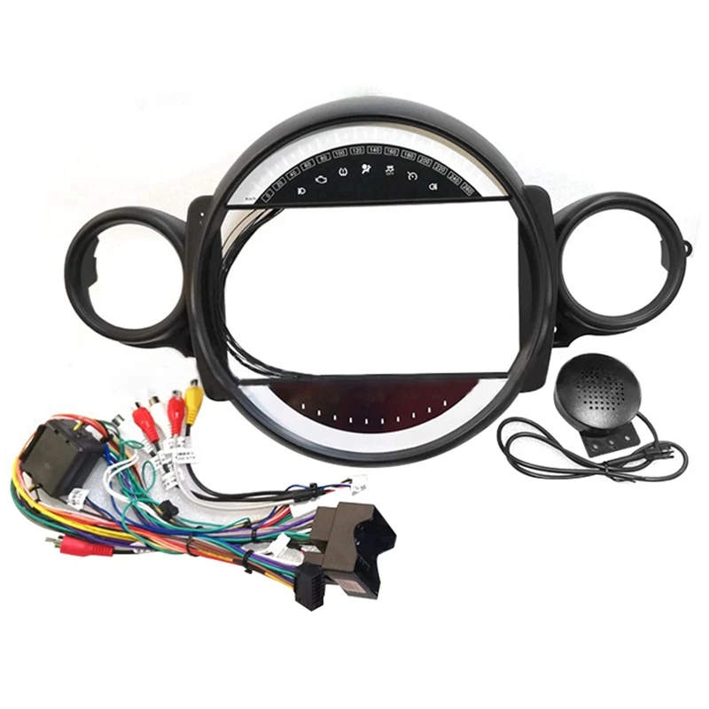 1 Set Car Radio Fascias Car Radio Fascias Accessories For Mini Cooper R56 R60 2007-2011 9 Inch Power Cable Adapter Canbus