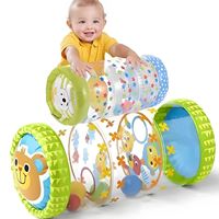 Baby Crawling Roller Developmental Activity Toy with Ball Rattle Games for For Babies Development 6 12 M Inflatable Crawling Toy