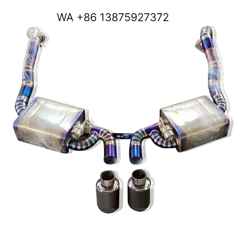 Custom for 987 Titanium Alloy Catback Exhaust System SS304 Pipes