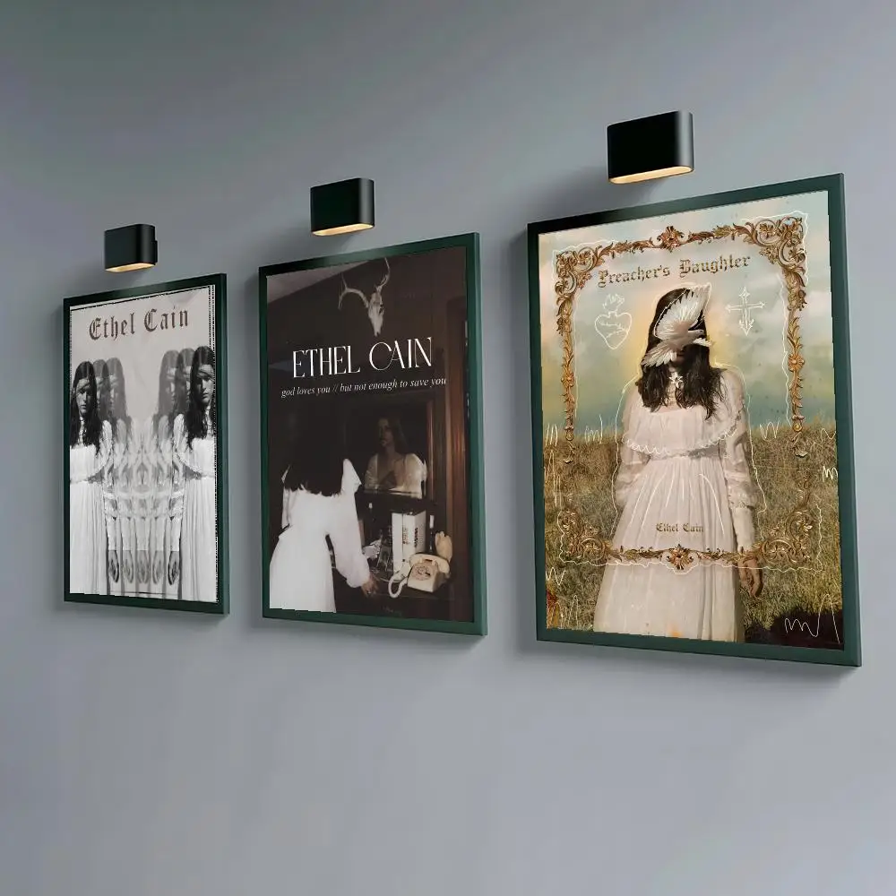 Singer E-Ethel C-Cain Poster Waterproof Peel & Stick Wall Sticker Self Adhesive Art Decor For Living Room Bedroom