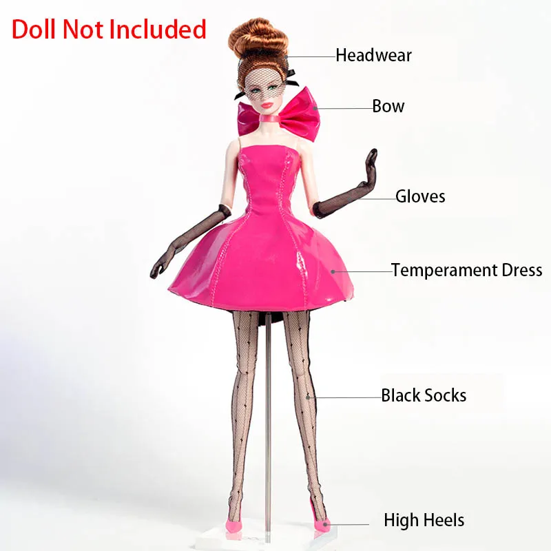 30 cm Supermodel Doll Clothe Designer Heartbeat Series Dolce principessa Abito da sera Set per 1/6 BJD FR PP Regali da collezione limitati