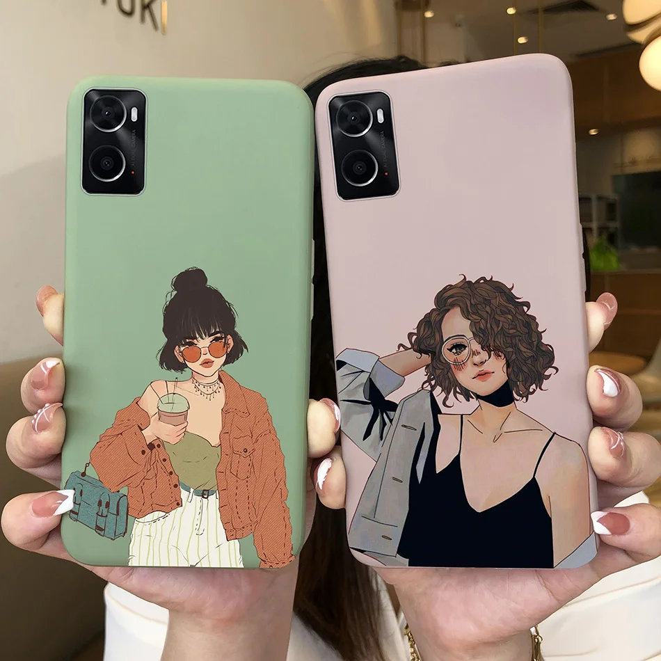 Phone Case For Oppo A96 A97 Cat Monster Soft Matte Silicone Anti Drop Back Cover For Oppo A 96 97 OppoA96 Bumper Funda Coque Bag