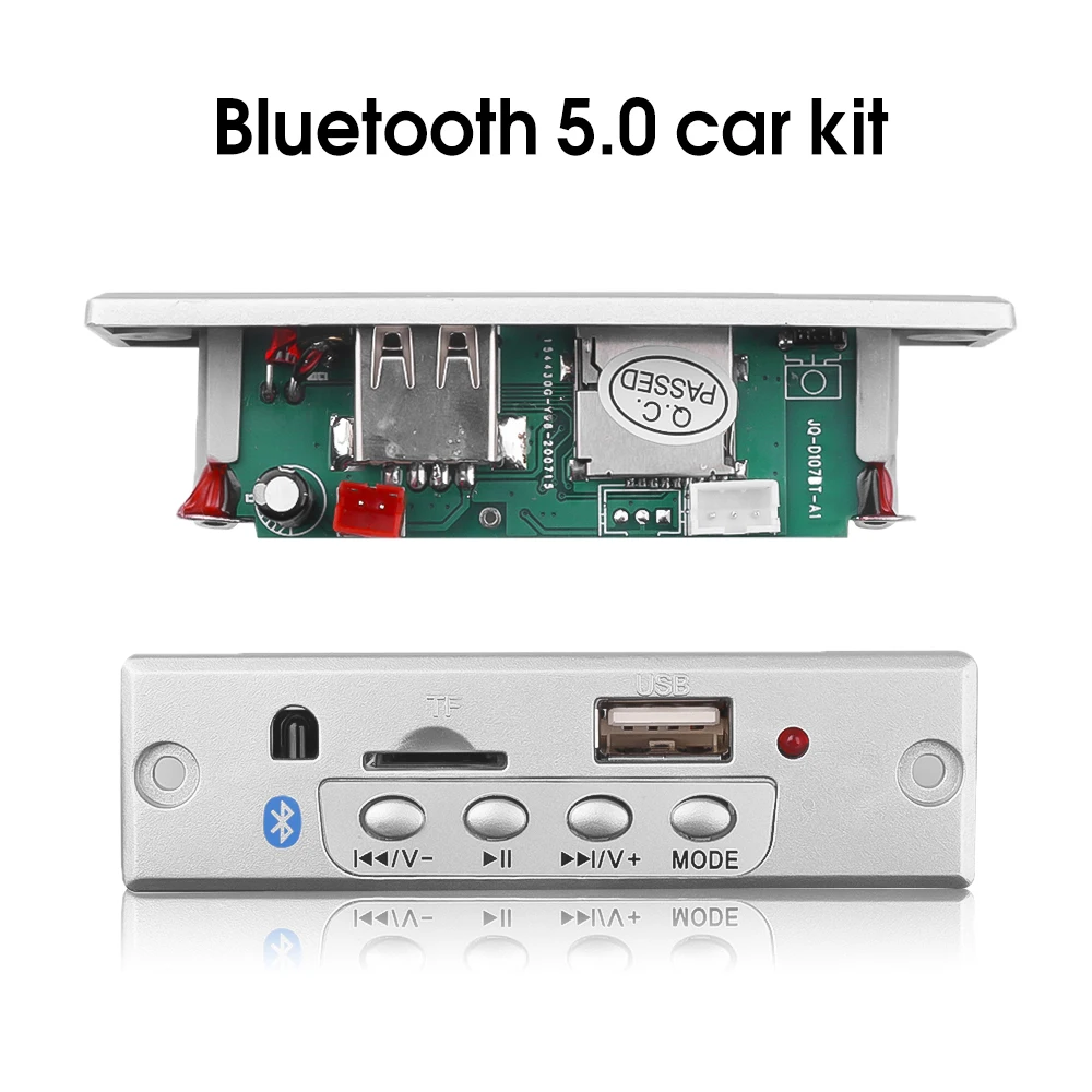 Scheda di decodifica Bluetooth 5.0 lettore MP3 supporto Audio per auto USB TF modulo Radio FM per auto DC 5V 12V supporto MP3 WMA WAV FLAC APE