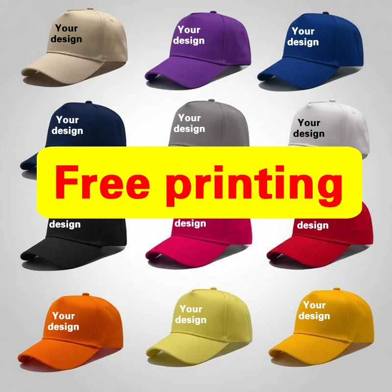 Custom Cap Print With Logo Personalized Customization Design Adult Men Hole Sunshade Truck Driver Baseball Competition Event Hat