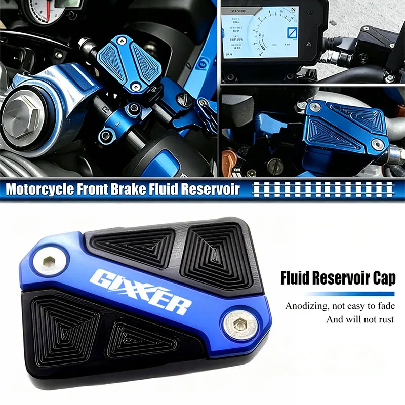 Fit For GIXXER 250 SF 150 125 155 SF150 SF250 Motorcycle CNC Front Brake Reservoir Fluid Tank Cover Oil Cup Cap
