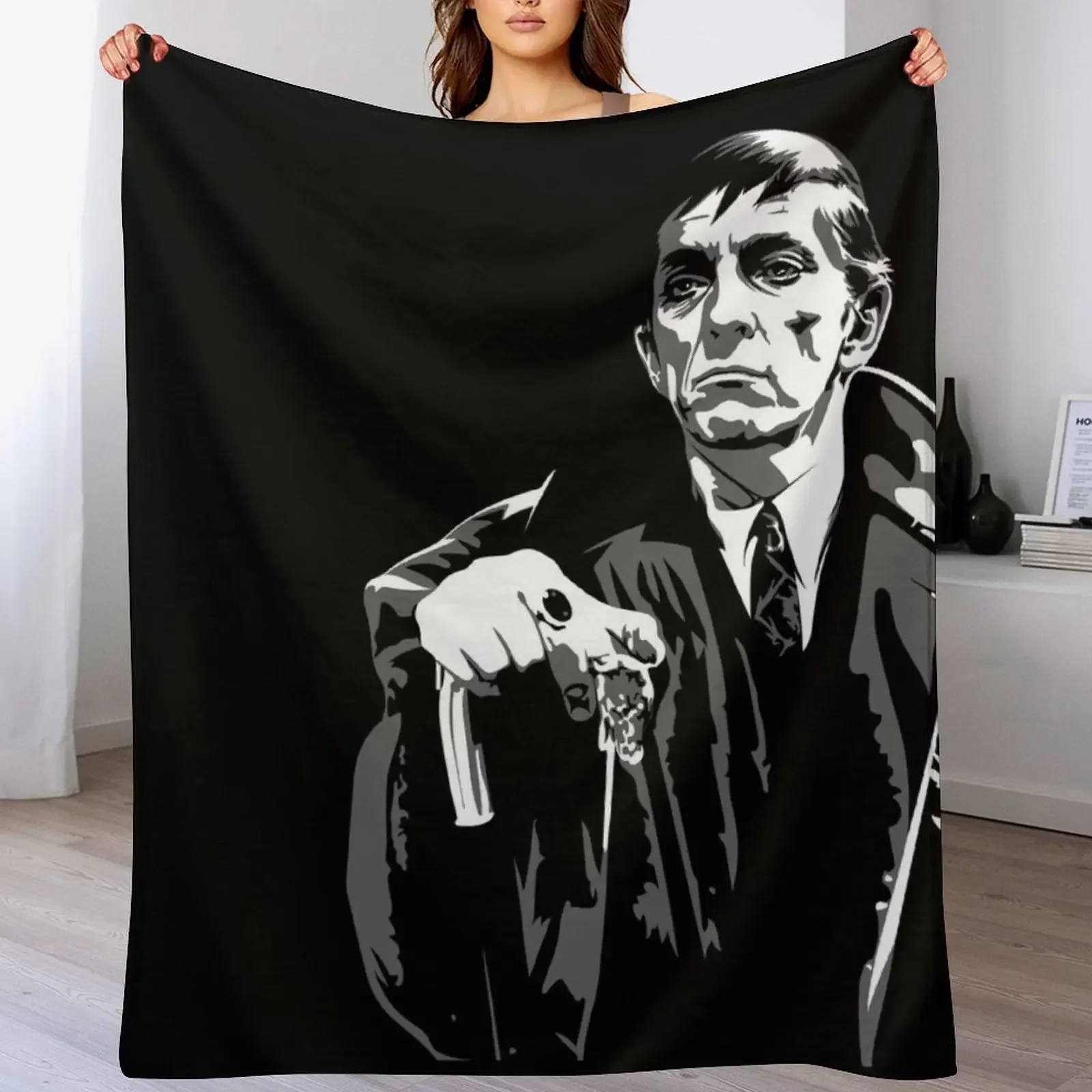 

Dark Shadows - Barnabas Collins 2 Throw Blanket Flannel Fabric Blankets Sofas Of Decoration Thin christmas gifts Blankets