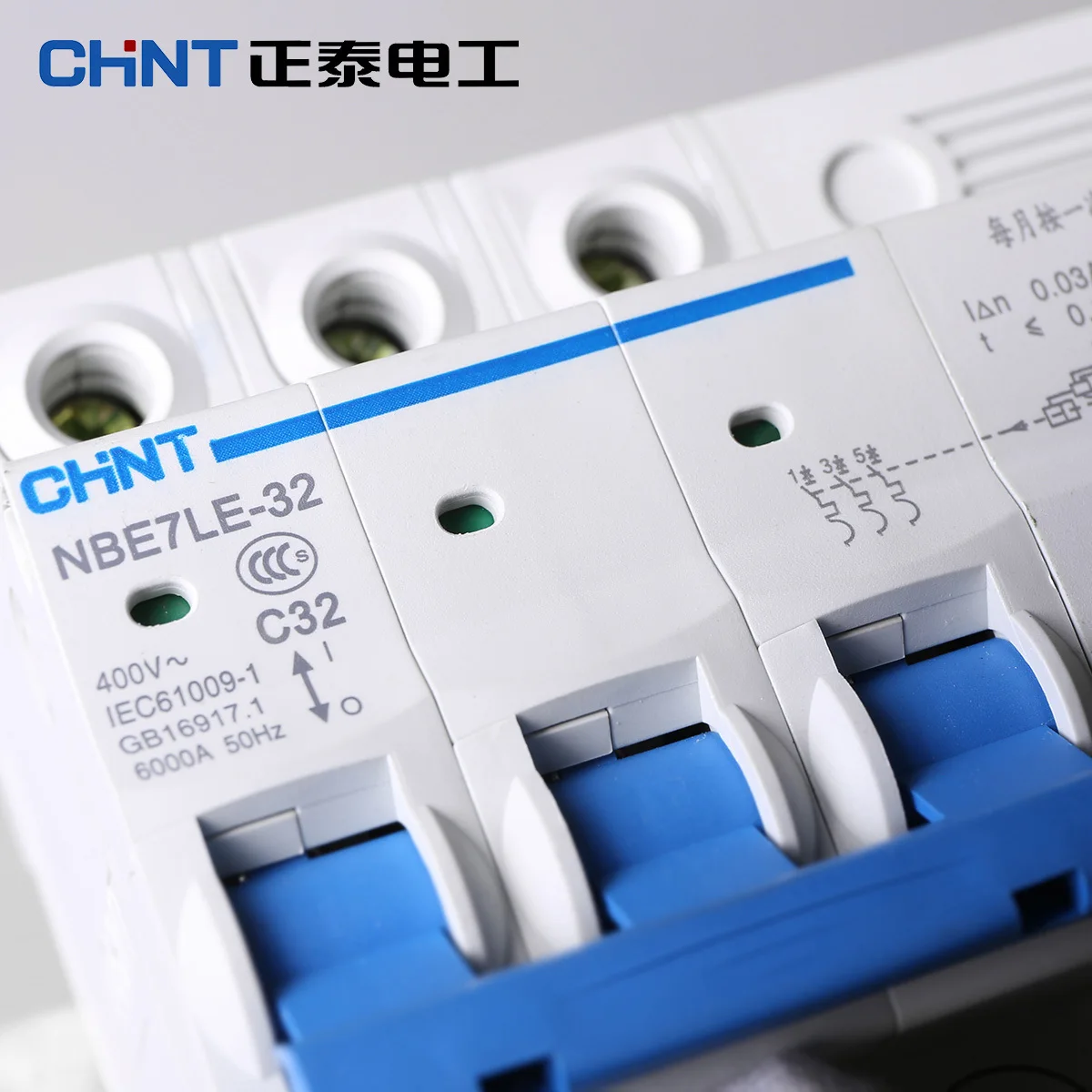 CHNT CHINT Leakage Protector NBE7LE 3P 16A 20A 25A 32A 40A 63A With Leakage Protector Small Air Switch