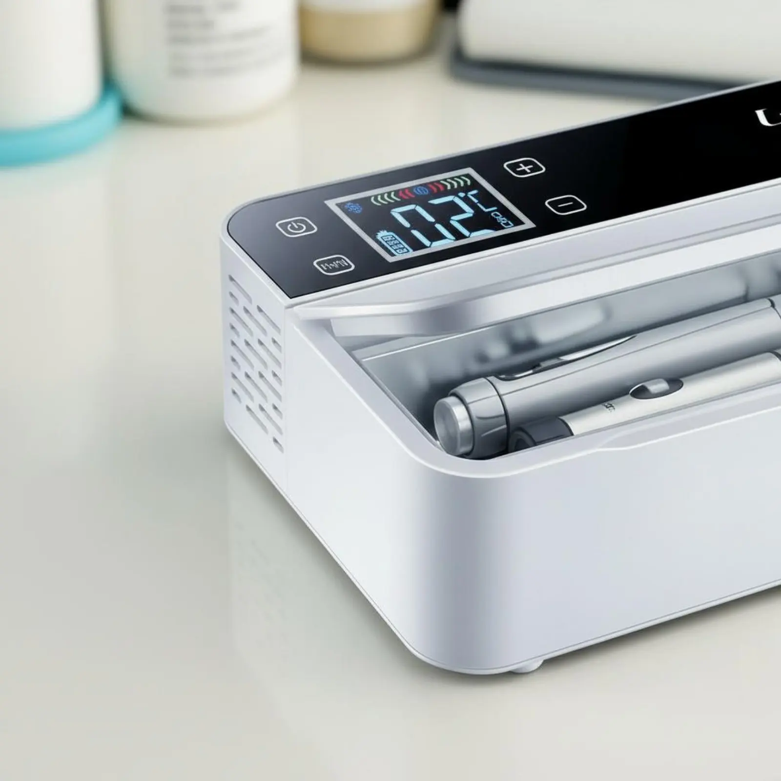

Insulin Cooler Box Car Powered Portable Insulin Fridge Medication Cooling Box Rechargeable Battery Medical Storage LCD Display