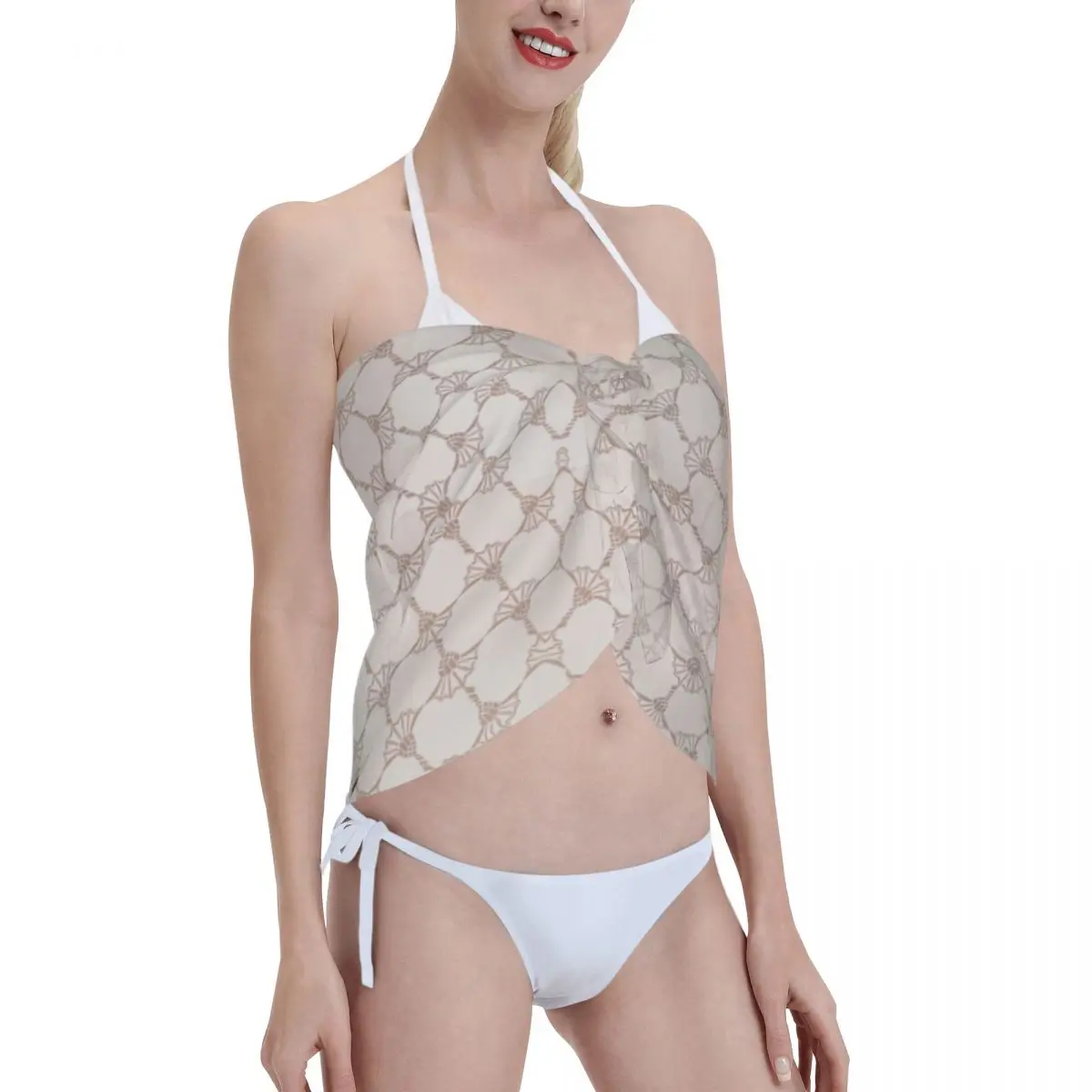 Copricostumi per costumi da bagno J-joops Patten personalizzati Sarongs corti stampati Copricostumi per costumi da bagno Copricostumi trasparenti Sarong Beach Wrap