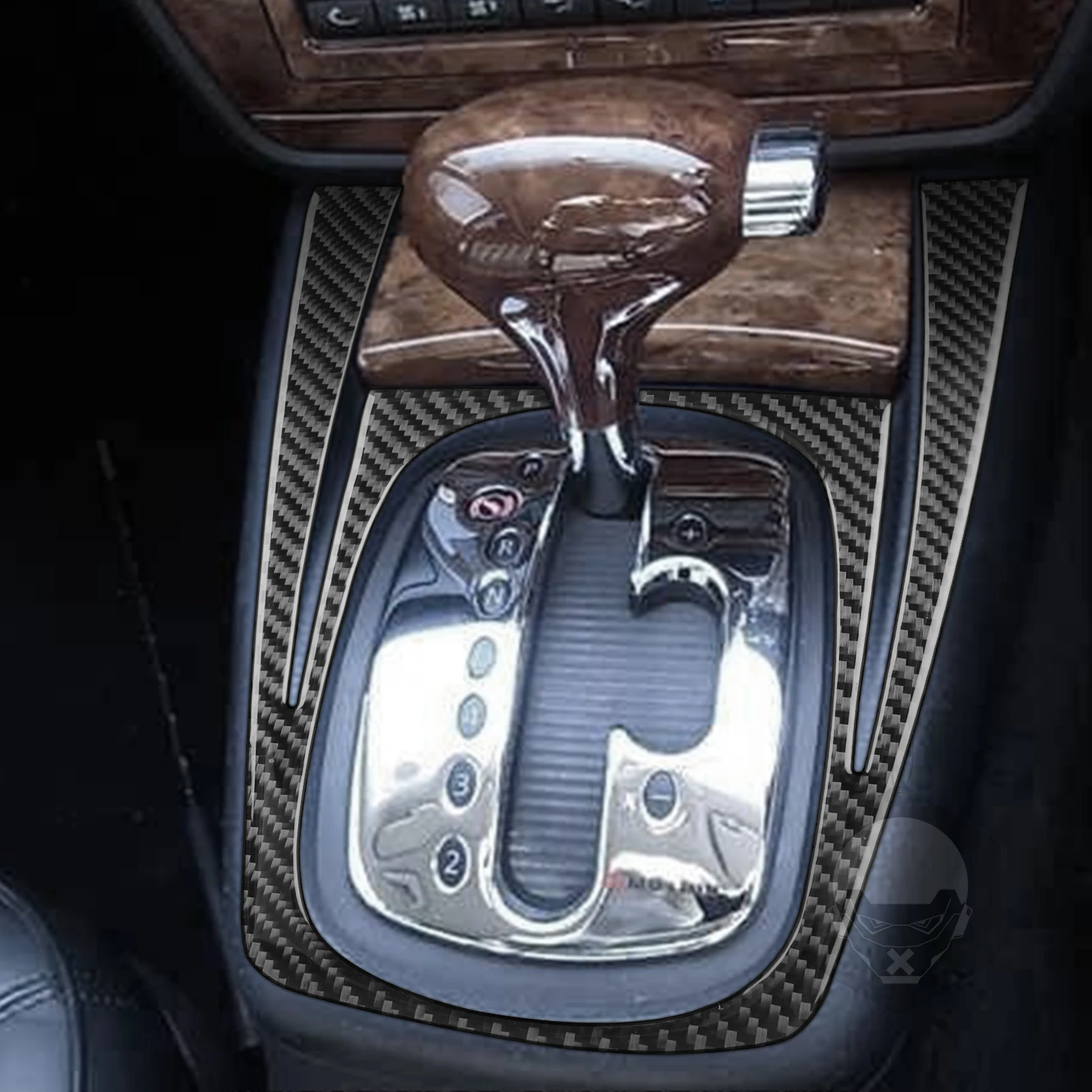 For Volkswagen Passat B5 2001-2005 Carbon Fiber Gear Shift Window Lift Air Outlet Dashboard Set Car Interior Accessories Sticker view 2