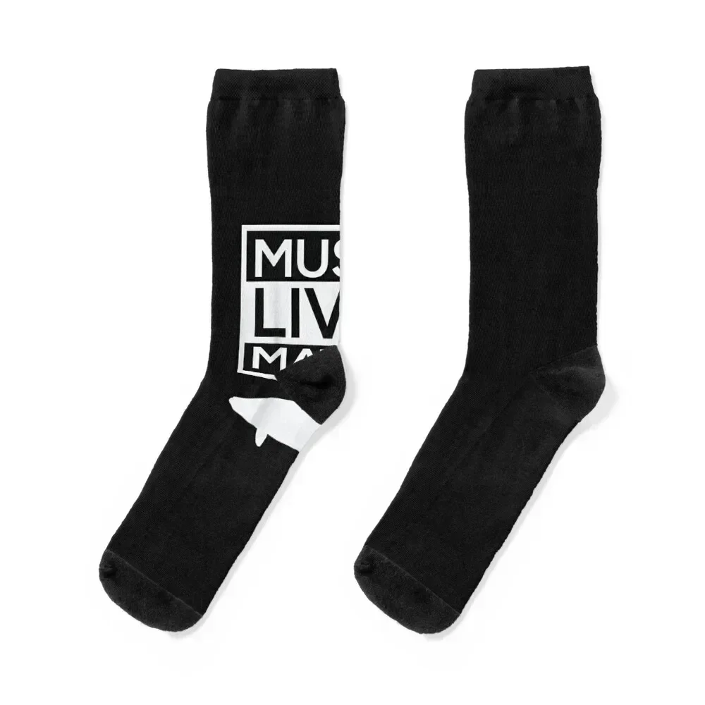 

Musky Lives Matter Muskellunge Musky Fishing Funny Socks Soccer loose winter thermal Socks Men Women's