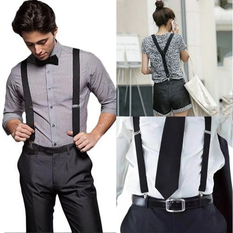 

Suspenders For Men Pants Apparel Adult Suspender Man Shirt Dress Women Wedding Party Solid Colors Suit Skirt With Braces Straps