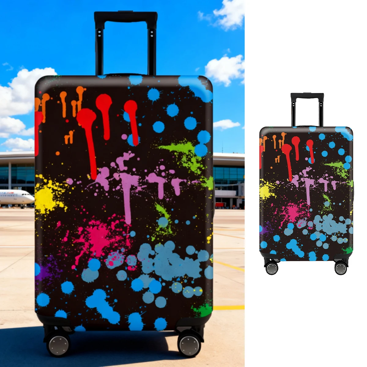 1PC Luggage Cover Suitcase Cover Protector Suitcase For 22-26 Inch Luggage Boot Washable Prevent Scratches Travel Accessories