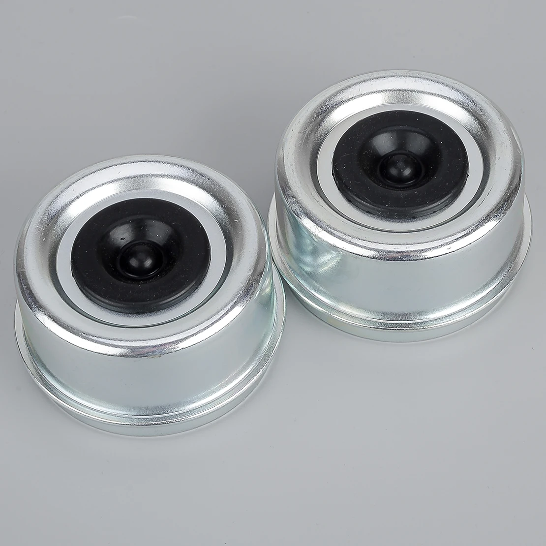 

2Pcs 2.72" Axle Grease Hub Dust Caps Covers Extra Rubber Plug for 7000-8000 lb RV Trailer Camper